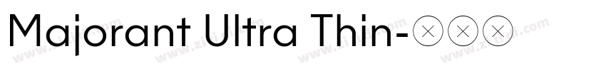 Majorant Ultra Thin字体转换